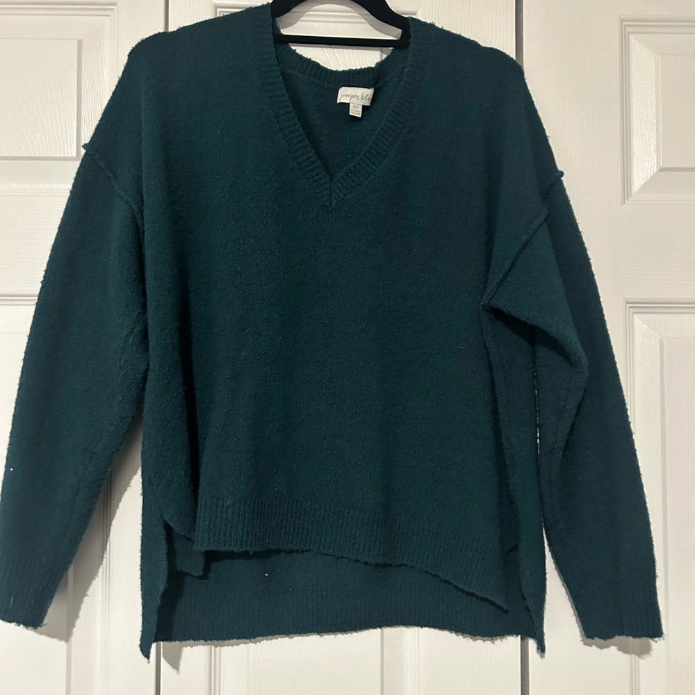 South Moon Under Deep Teal V-Neck Sweater
